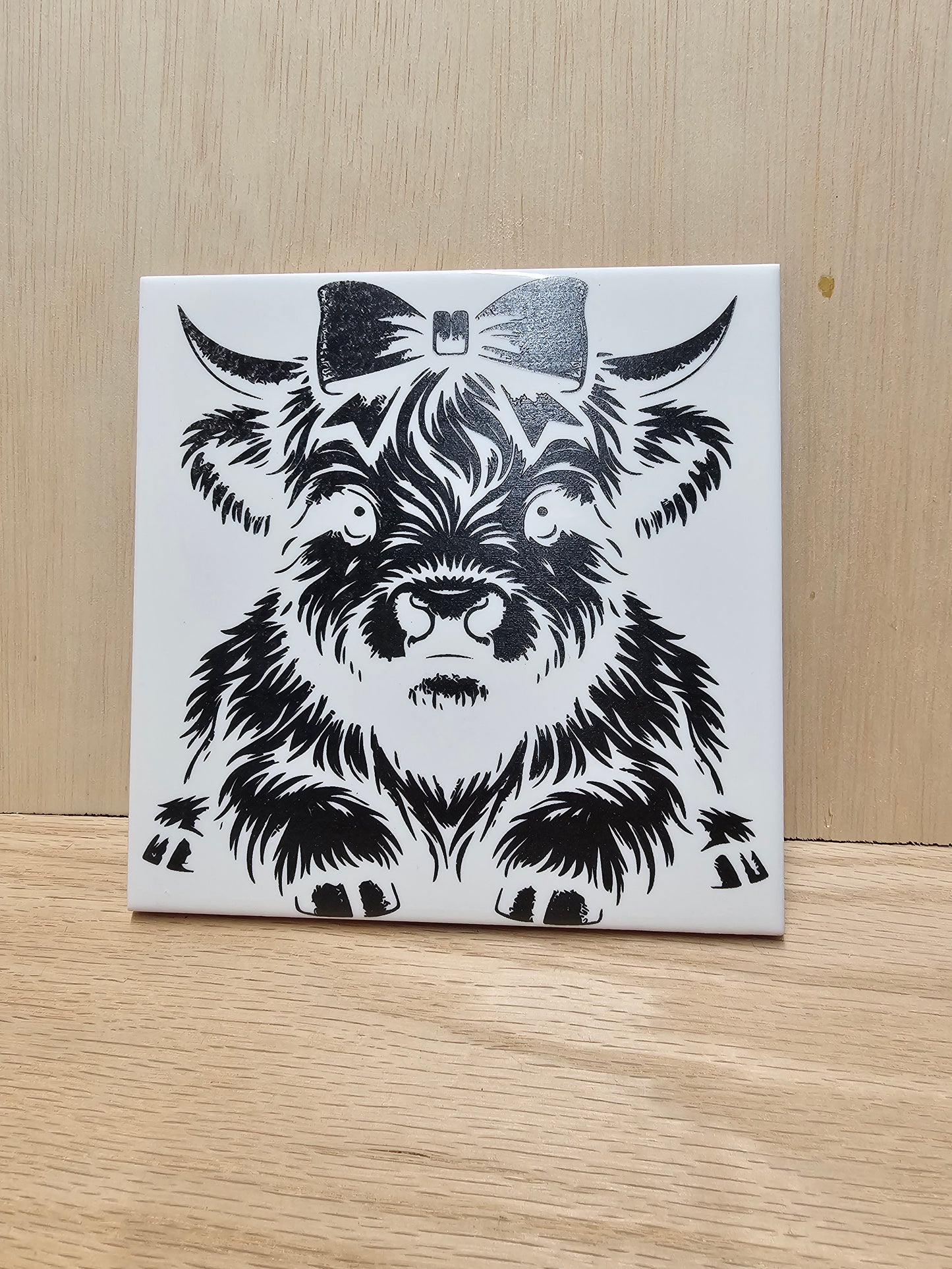 Ceramic tile "highland calf"